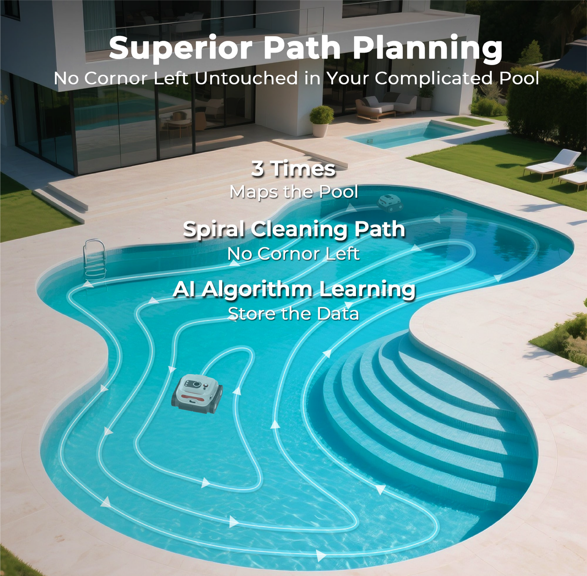 BN Pro Robotic Pool Cleaner